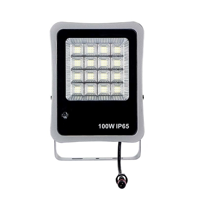 Black Monocrystalline Solar Panel Outdoor Flood Lights Waterproof Glass Lens
