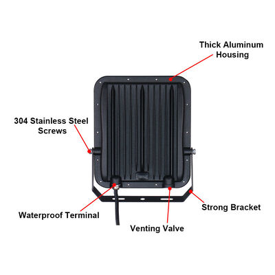 KCD 20000 Lumen IP65 Waterproof LED Floodlight with 50000 Hours Lifespan for Outdoor Stadium and Landscape