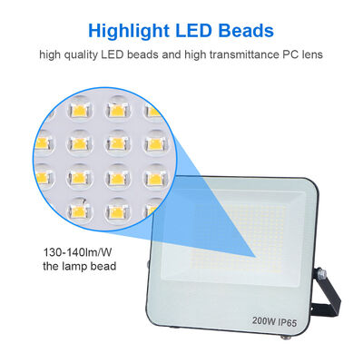 KCD Garden Aluminum 220v Square IP65 Waterproof RGB LED Flood Light with 5 Year Warranty for Outdoor Construction